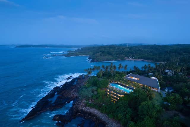 View of the Uga Prava resort, which sits in 2.5 aces of lush gardens