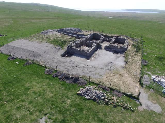 The settlement was abandoned probably in late 1690s after a series of sand deposits forced the residents out - although it is now known that someone returned to Broo to make a home in one of the buried properties.
