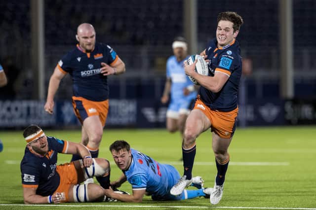 Edinburgh went top of the United Rugby Championship last season after their home win over Cardiff in January. (Photo by Ross Parker / SNS Group)