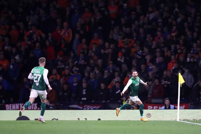 One of Boyle's finest moments for Hibs was his hat-trick in the recent 3-1 win over Rangers.