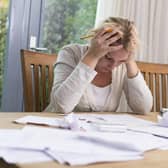 The Financial Conduct Authority has found that 7.8 million people in the UK are finding it a 'heavy burden' to keep up with their bills (file image). Picture: Getty Images/iStockphoto.