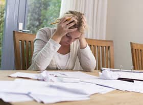 The Financial Conduct Authority has found that 7.8 million people in the UK are finding it a 'heavy burden' to keep up with their bills (file image). Picture: Getty Images/iStockphoto.