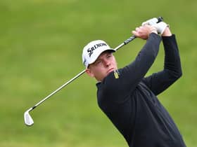 Kieran Cantley in action during the third round of the Farmfoods Scottish Challenge supported by The R&A at Newmachar. Picture: Mark Runnacles/Getty Images.