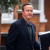 David Cameron leaves his home in London ahead of giving evidence to the Commons Treasury Committee on Greensill Capital. Picture: PA