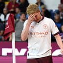 Kevin De Bruyne damaged his hamstring during the match between Man City and Burnley.