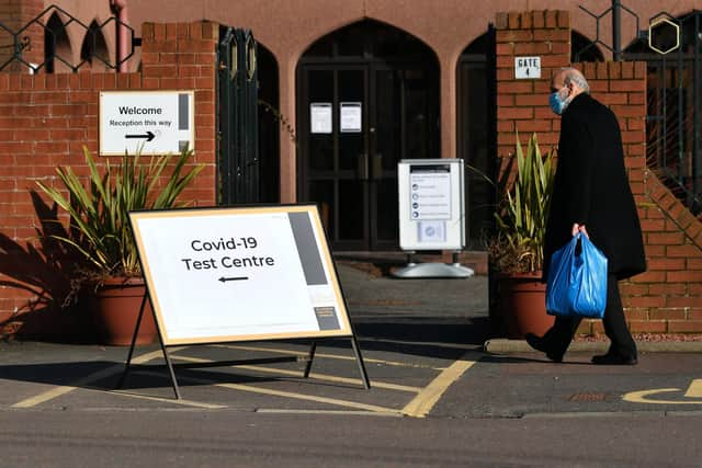 Asymptomatic testing rolled out in Glasgow with help from the army at Glasgow Central Mosque.