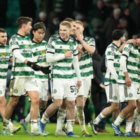 Celtic players salute their support after a Champions League win that made for a group record that improved on recent sorties in the competition in surprising ways. (Photo by Paul Devlin / SNS Group)