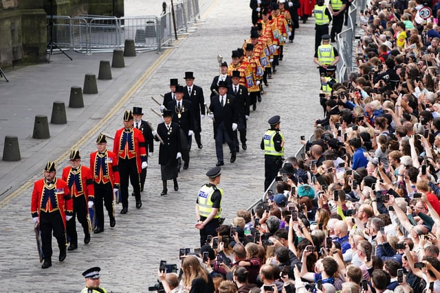 An Accession Proclamation Ceremony at Mercat Cross, Edinburgh, publicly proclaiming King Charles III as the new monarch. Picture date: Sunday September 11, 2022.