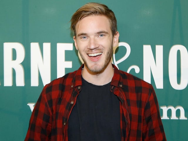 PewDiePie, real name Felix Kjellberg, has over 100 million subscribers on YouTube. He is best known for his Let's Play videos of popular games. (Photo by John Lamparski/Getty Images)