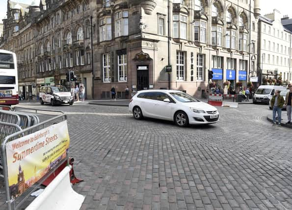 Pedestrians will need more pavement space to stay 2m apart when the lockdown is eased. Picture: Lisa Ferguson.