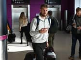 St Johnstone David Wotherspoon arrives at Edinburgh Airport ahead of the Canada squad announcement.
