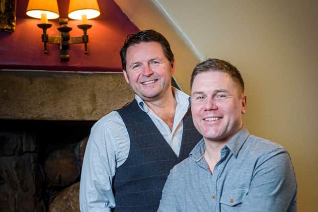 Feeling the benefits: Creative Alliance co-founders Steve Johnstone (left) and Dan Hay
