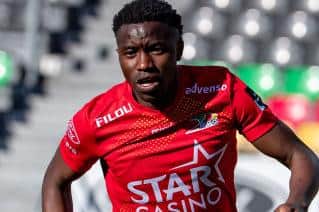 Fashion Sakala joined Rangers from Oostende this summer (Photo by KURT DESPLENTER/BELGA MAG/AFP via Getty Images)