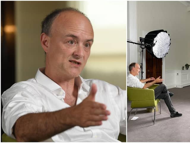 The interview with Laura Kuenssberg is the first Dominic Cummings has given for TV during his political career (PA Media/BBC)