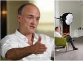 The interview with Laura Kuenssberg is the first Dominic Cummings has given for TV during his political career (PA Media/BBC)