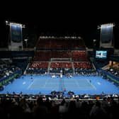 The men’s final of the Qatar Open will be held on Centre Court of the Khalifa International Tennis & Squash Complex, in Doha, which has a seated capacity of 7,000. Though, due to Covid pandemic restrictions, attendance will be limited to 10% of its maximum capacity. (Pic: Getty)
