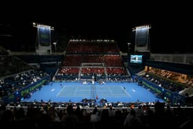 The men’s final of the Qatar Open will be held on Centre Court of the Khalifa International Tennis & Squash Complex, in Doha, which has a seated capacity of 7,000. Though, due to Covid pandemic restrictions, attendance will be limited to 10% of its maximum capacity. (Pic: Getty)