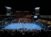 The men’s final of the Qatar Open will be held on Centre Court of the Khalifa International Tennis & Squash Complex, in Doha, which has a seated capacity of 7,000. Though, due to Covid pandemic restrictions, attendance will be limited to 10% of its maximum capacity. (Pic: Getty)