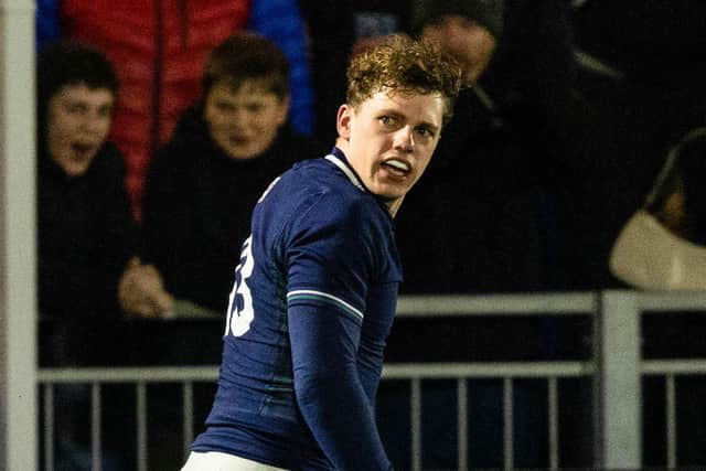 Scotland's Geordie Gwynn was on target in the victory over Japan.