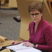 Nicola Sturgeon pointed to other parts of the world where quarantines have been imposed within national boundaries to contain the Covid-19 coronavirus (Picture: Fraser Bremner/pool/Getty Images)