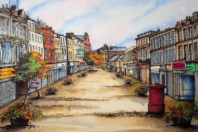 The backdrop of Kirkcaldy's fab wee panto ‘Ya Wee Beauty And Beastie’ designed by Crail based artist Lilias Conroy (Pic: Lewis Milne)