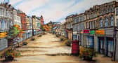 The backdrop of Kirkcaldy's fab wee panto  ‘Ya Wee Beauty And Beastie’ designed by Crail based artist Lilias Conroy (Pic: Lewis Milne)