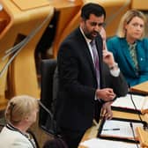 Humza Yousaf attacked Douglas Ross at FMQs  (Picture: Andrew Milligan/PA Wire)