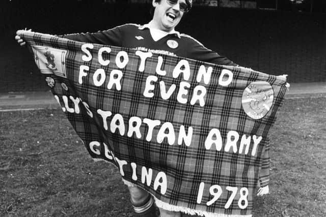Andy at the height of Scotland's World Cup fever in 1978. How did that work out again?