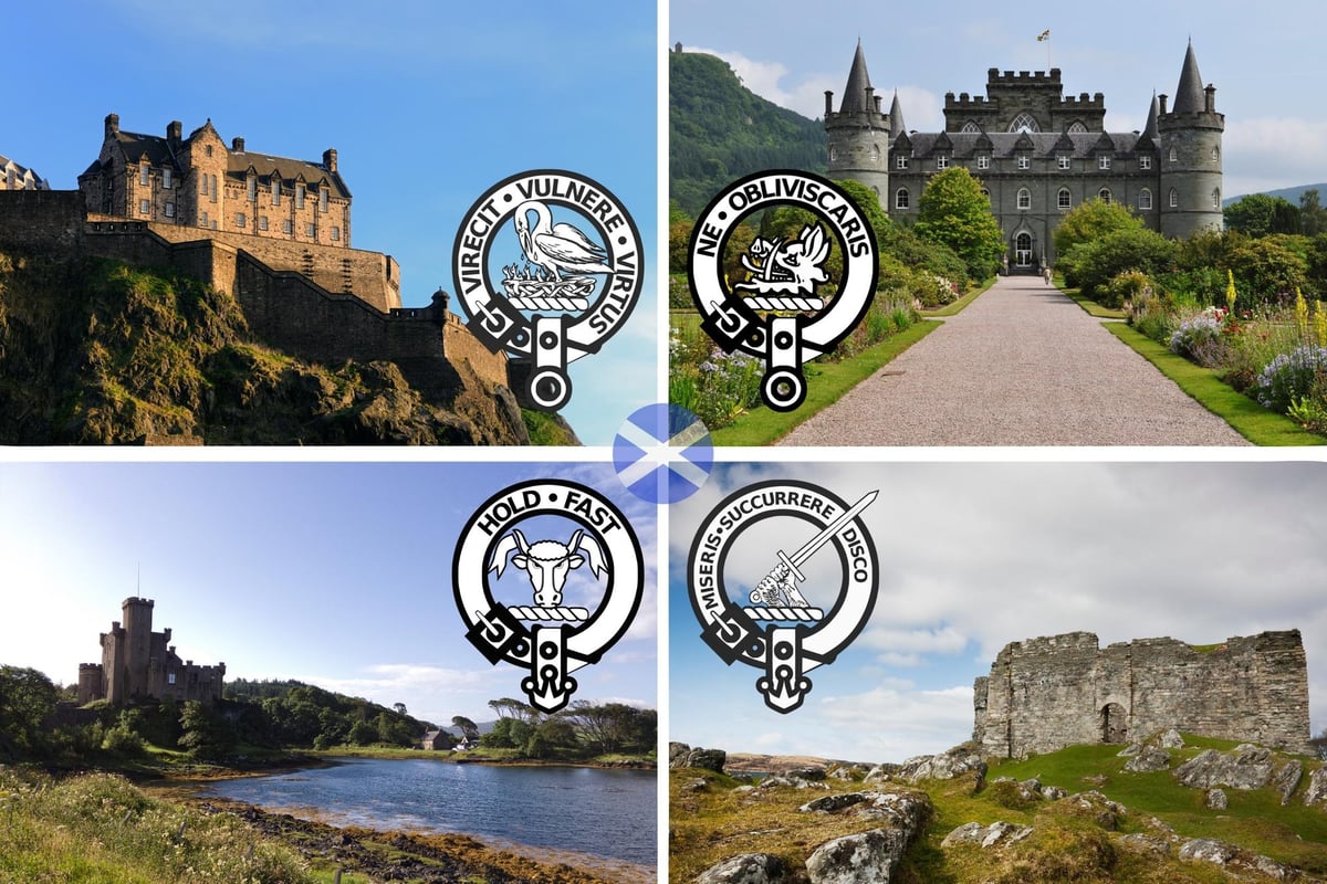 Clans and Castles: 16 Famous Scottish Clans and their beautiful Castles in Scotland