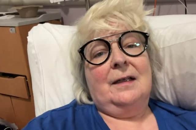 Comedian Janey Godley gave the update on her health earlier this week. Pic: Contributed
