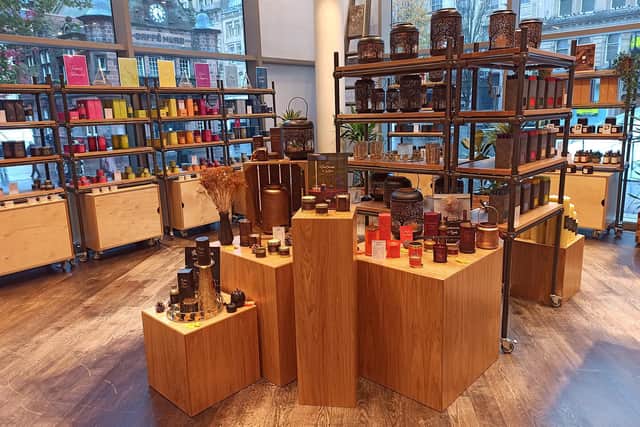 Shearer Candles' new outlet is located on the ground floor of Glasgow’s vast St Enoch Centre, at the mall’s Argyle Street entrance.