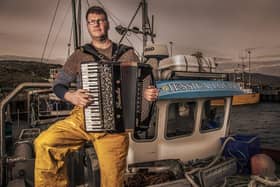 Skipinnish co-founder and fisherman Angus MacPhail wrote the protest song The Clearances Again PIC: Stephen Kearney