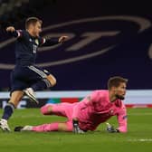 Ryan Fraser unperturbed by the absence of fans as he scores against the Czech Republic