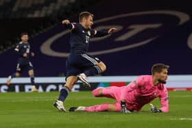 Ryan Fraser unperturbed by the absence of fans as he scores against the Czech Republic