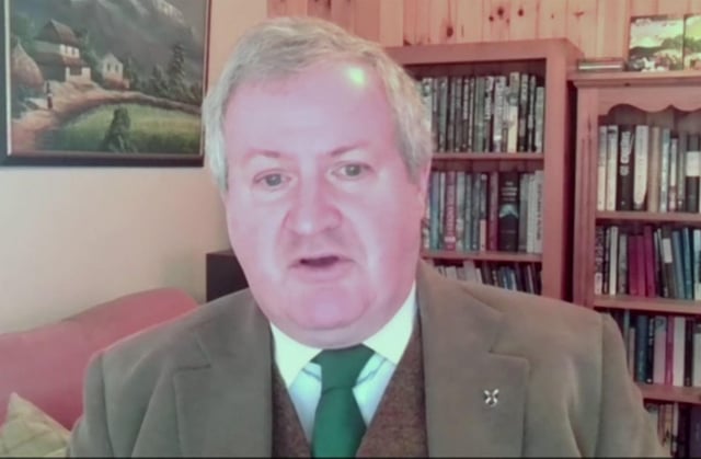 SNP Westminster leader Ian Blackford told the PM plans to increase nuclear missile stockpiles showed "a government that prioritises bairns not bombs".