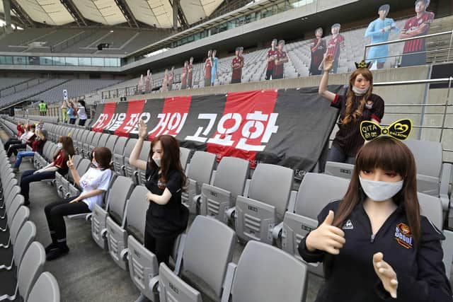 FC Seoul apologised after using sex dolls to fill up empty stands during a game at the weekend.