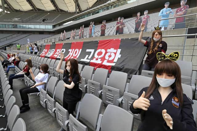 FC Seoul apologised after using sex dolls to fill up empty stands during a game at the weekend.
