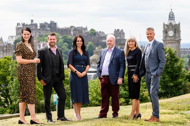 Directors of Scottish accountancy firm, Douglas Home & Co. L-R: Victoria Ivinson, Mike Johnston, Sheryl Macaulay, Alan Drummond, Caroline Tice, Darren Thomson - managing director. Picture: Ian Georgeson Photography