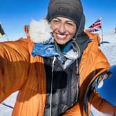 Captain Preet Chandi as she makes history for a second time after breaking another record during her second solo expedition to Antarctica. Photo: Preet Chandi /PA Wire