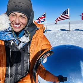Captain Preet Chandi as she makes history for a second time after breaking another record during her second solo expedition to Antarctica. Photo: Preet Chandi /PA Wire