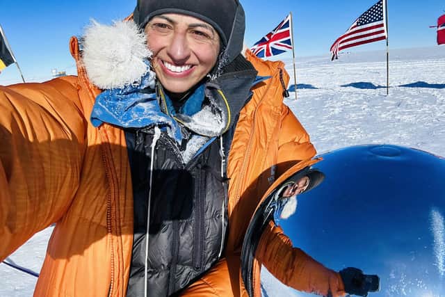 Captain Preet Chandi as she makes history for a second time after breaking another record during her second solo expedition to Antarctica. Photo: Preet Chandi /PA Wire