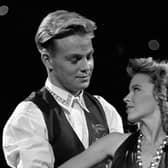 Neighbours stars turned pop singers Jason Donovan and Kylie Minogue rehearse at the Dominion Theatre, London, in 1989 (Picture: Malcolm Croft/PA)