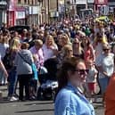 Hundreds turned out in glorious sunshine for the parade.