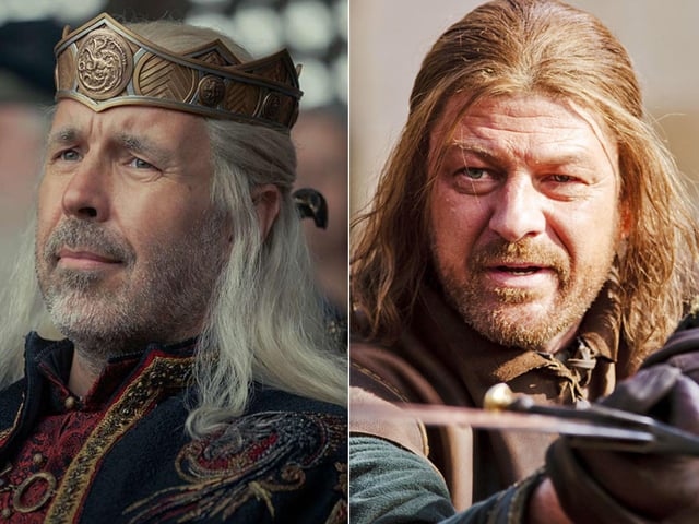 King Viserys Targaryen (Paddy Considine) could be compared to both Ned Stark and Robert Baratheon - though he is not nearly as likeable as either. He's fairly honourable and tries to do the right thing - but has a fatal flaw which leads to all kinds of chaos.