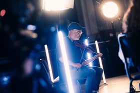 Fiddler Aidan O'Rourke. Photograph by Mihaela Bodlovic