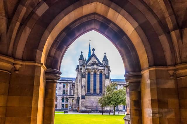 The University of Glasgow (pictured) was among Scottish institutions ranking in the top 20 for producing spin-outs. Picture: Getty Images.