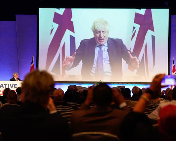Boris Johnson is at the centre of a furious spat within the Conservative party.