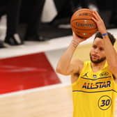 Steph Curry of the Golden State Warriors is the three-point king.