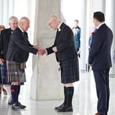 King Charles III is greeted by First Minister John Swinney ahead of the opening of the seventh session of the Scottish Parliament on June 27, but has devolution made Scotland better (Picture: Jane Barlow - Pool/Getty Images)