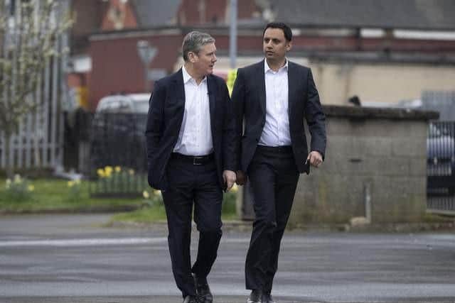 Labour leader Sir Keir Starmer and Scottish Labour leader Anas Sarwar. Picture: John Linton/PA Wire